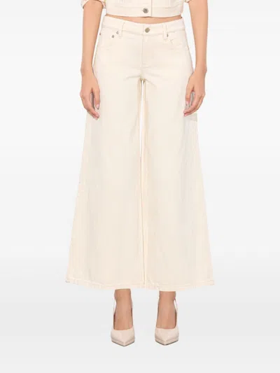 Alice And Olivia Alice + Olivia Slay Wide-leg Trousers In Neutral
