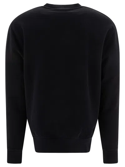 Ami Alexandre Mattiussi Ami Paris Ami De Coeur Cotton Sweatshirt In Black