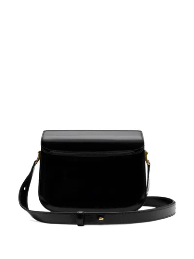 Ami Alexandre Mattiussi Ami Paris Women Leather Shoulder Bag With Logo Monogram