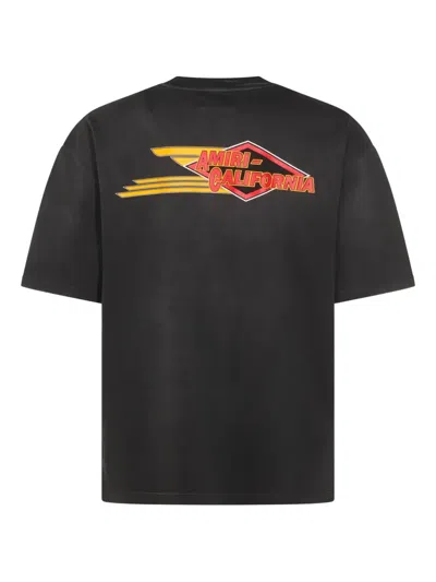 Amiri Graphic Crew Neck T-shirt In Black