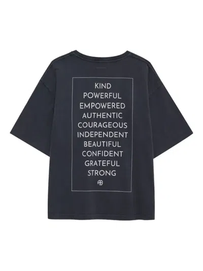 Anine Bing Rudy Embroidered-logo T-shirt