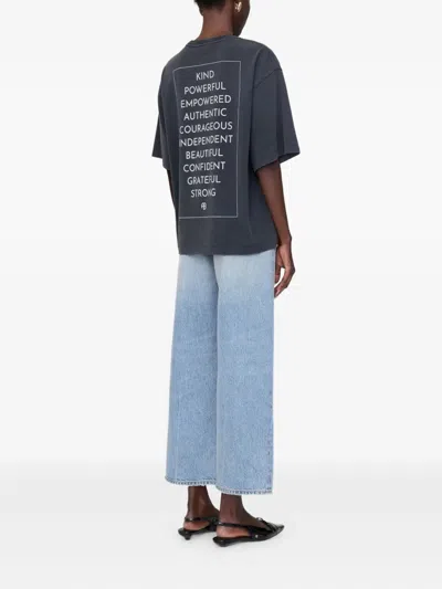 Anine Bing Rudy Embroidered-logo T-shirt