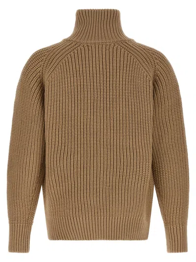 Dries Van Noten Beige Monty Sweater In Brown