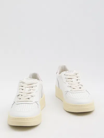 Autry Classic Low-top Sneakers With Perforated Detailing In White