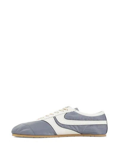 Dries Van Noten Low-profile Blue Sneakers With Contrasting Side Stripes In Blue