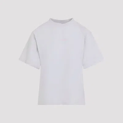 Balenciaga Cotton T-shirt With Logo Embroidery In White