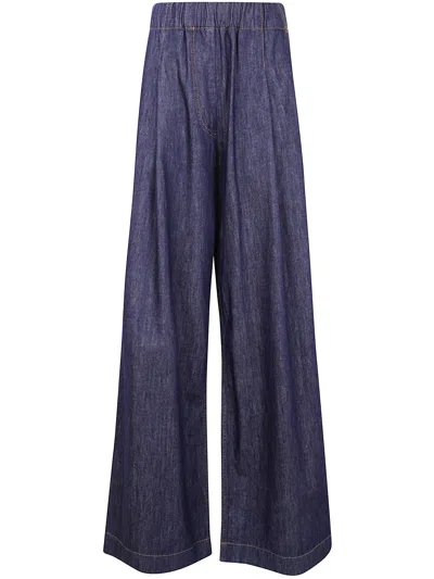Dries Van Noten Elastic Waist Jeans In Blue