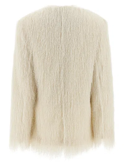 Dries Van Noten Women 00070-rivla Short 2031 W.w.coat In White
