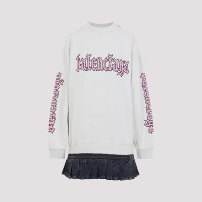 Balenciaga Hybrid Mini Dress In Multi