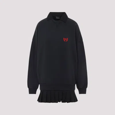 Balenciaga Hybrid Mini Dress In Black