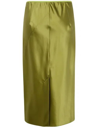 Dries Van Noten Women Sati Midi Skirt In Green