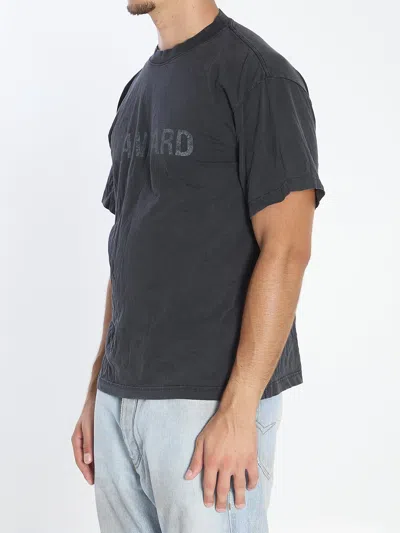 Balenciaga Standard Regular Fit T-shirt In Faded Jersey Clothing In Black