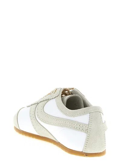 Dries Van Noten Leather Sneaker In Gray