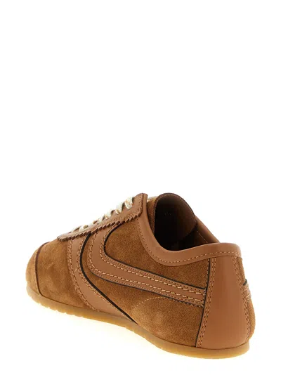 Dries Van Noten Women Suede Sneakers In Brown