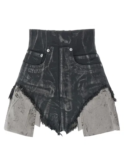 Drkshdw Dirt Cutoffs Shorts In Brown