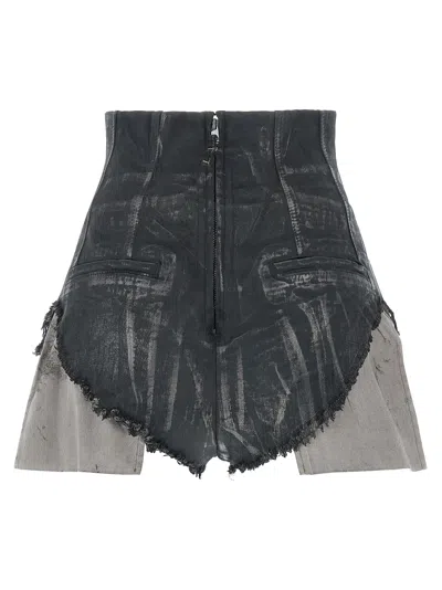 Drkshdw Dirt Cutoffs Shorts In Brown