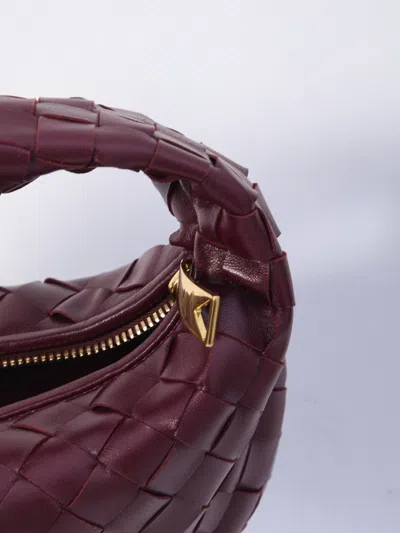 Bottega Veneta Women Mini Jodie Leather Handbag With Intrecciato Motif