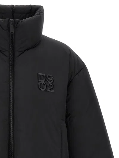 Dsquared2 Men 'ball Nylon Puffer' Down Jacket In Black