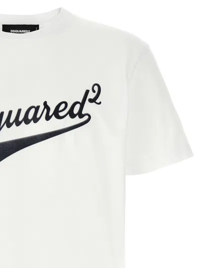 Dsquared2 White Cotton T-shirt In White