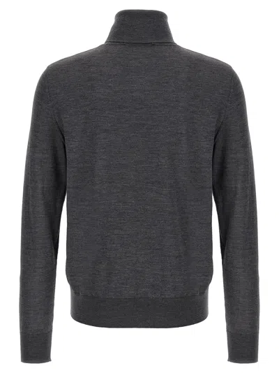 Dsquared2 D2 Turtleneck Sweater In Gray