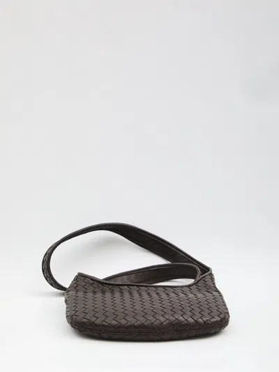Bottega Veneta Men Intrecciato Crossbody Small In Brown