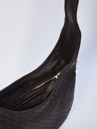 Bottega Veneta Men Intrecciato Crossbody Small In Brown