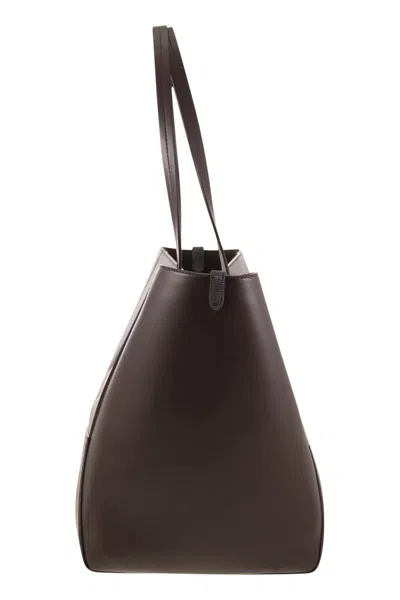 Brunello Cucinelli Bc Duo Bag In Calfskin With Jewellery