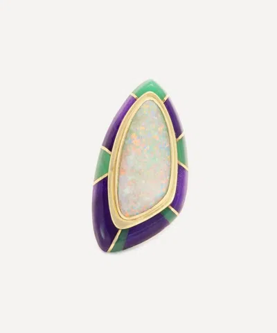 Kojis 14ct Gold Opal Ring In Gold