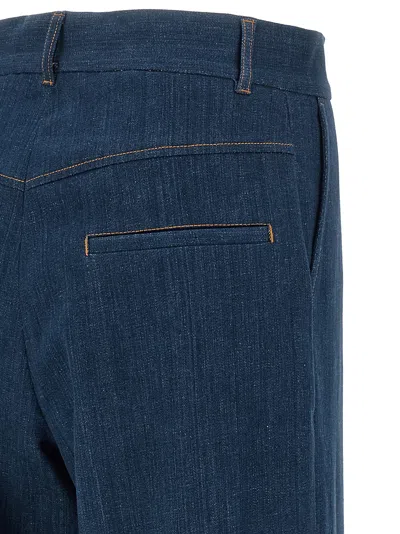 Dsquared2 Tailoring-inspired Wide Straight-leg Denim Jeans In Blue