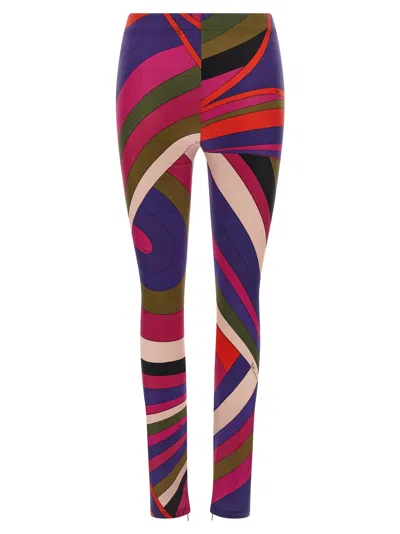 Pucci Multicolor Iride Leggings In Multi