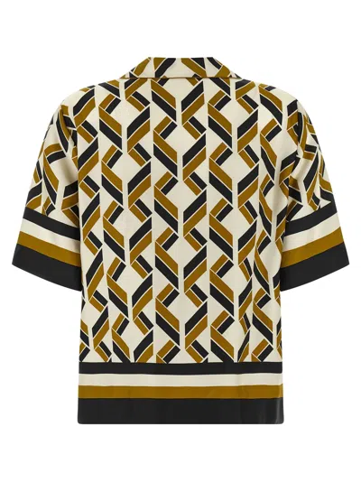 Eres Tube Geometric-print Short-sleeve Shirt In Multi