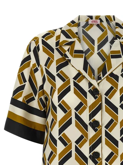 Eres Tube Geometric-print Short-sleeve Shirt In Multi