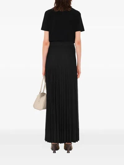 Burberry Cotton T-shirt With Cross Stitch Ekd In Black