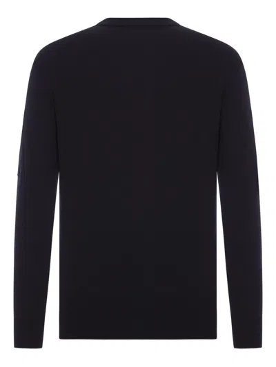 C.p. Company C.p.company Crewneck Merino Wool In Black