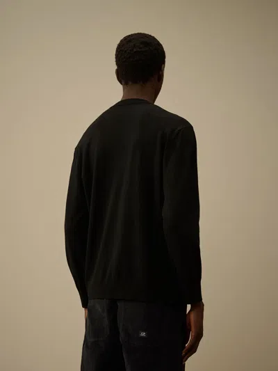 C.p. Company C.p.company Crewneck Merino Wool In Black