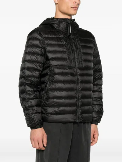 C.p. Company C.p.company D.d. Shell Goggle Down Jacket In Black