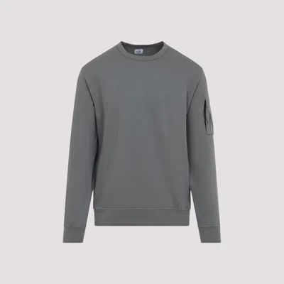 C.p. Company Grey Sweatshirt With Distinctive Arm Pocket In Gray