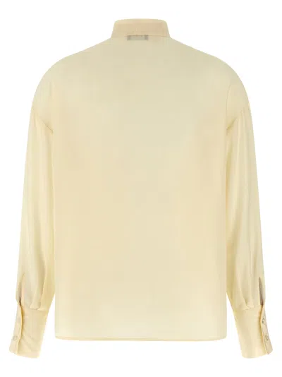 Etro Silk Blouse With Placed Print In Multi