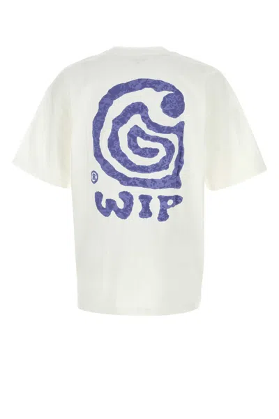 Carhartt Mens White Helix Crewneck Cotton-jersey T-shirt In White