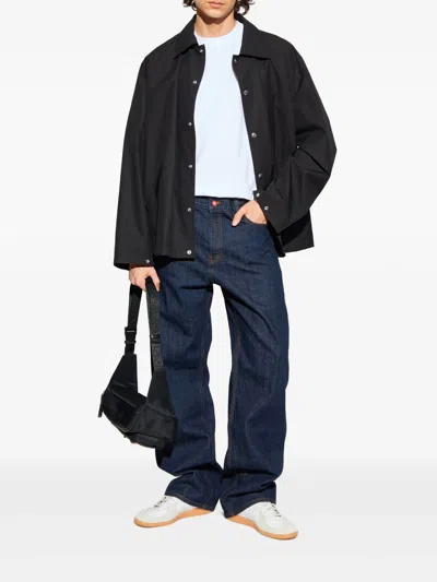 Casablanca Men Graphic Print T-shirt In Blue