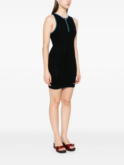Casablanca Wave Dress In Black