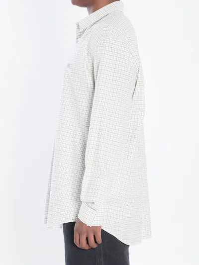 Celine Checked Shirt In White