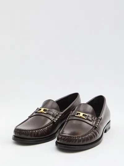 Celine Triomphe Luco Loafer In Brown