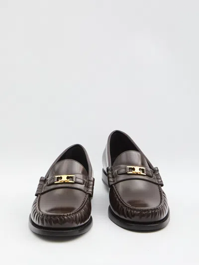 Celine Triomphe Luco Loafer In Brown
