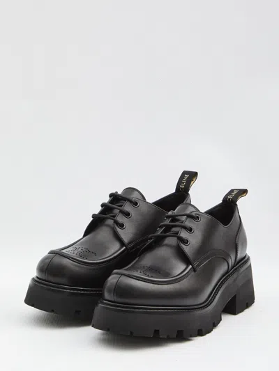 Celine Triomphe Rangers Derby Shoes In Black