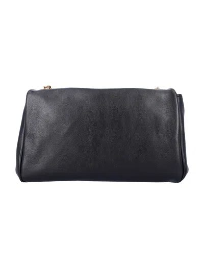Chloé Black Leather Medium Heritage Shoulder Bag In Black