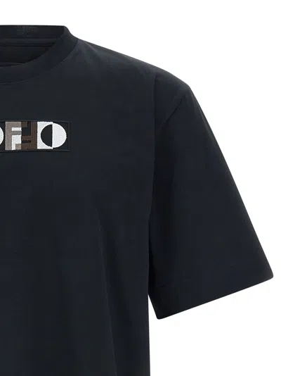 Fendi Optical Design Crew Neck T-shirt In Black