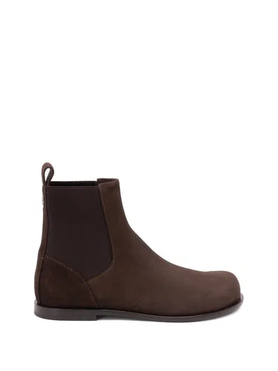 Fendi Elastic-panel Suede Boots In Multi