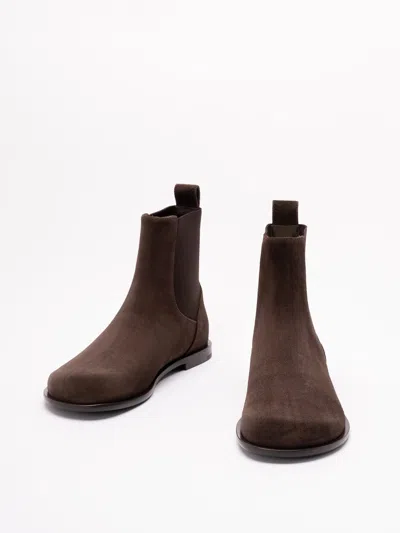 Fendi Elastic-panel Suede Boots In Multi