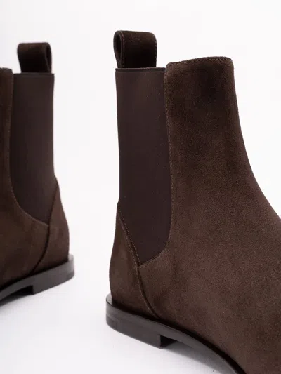 Fendi Elastic-panel Suede Boots In Multi